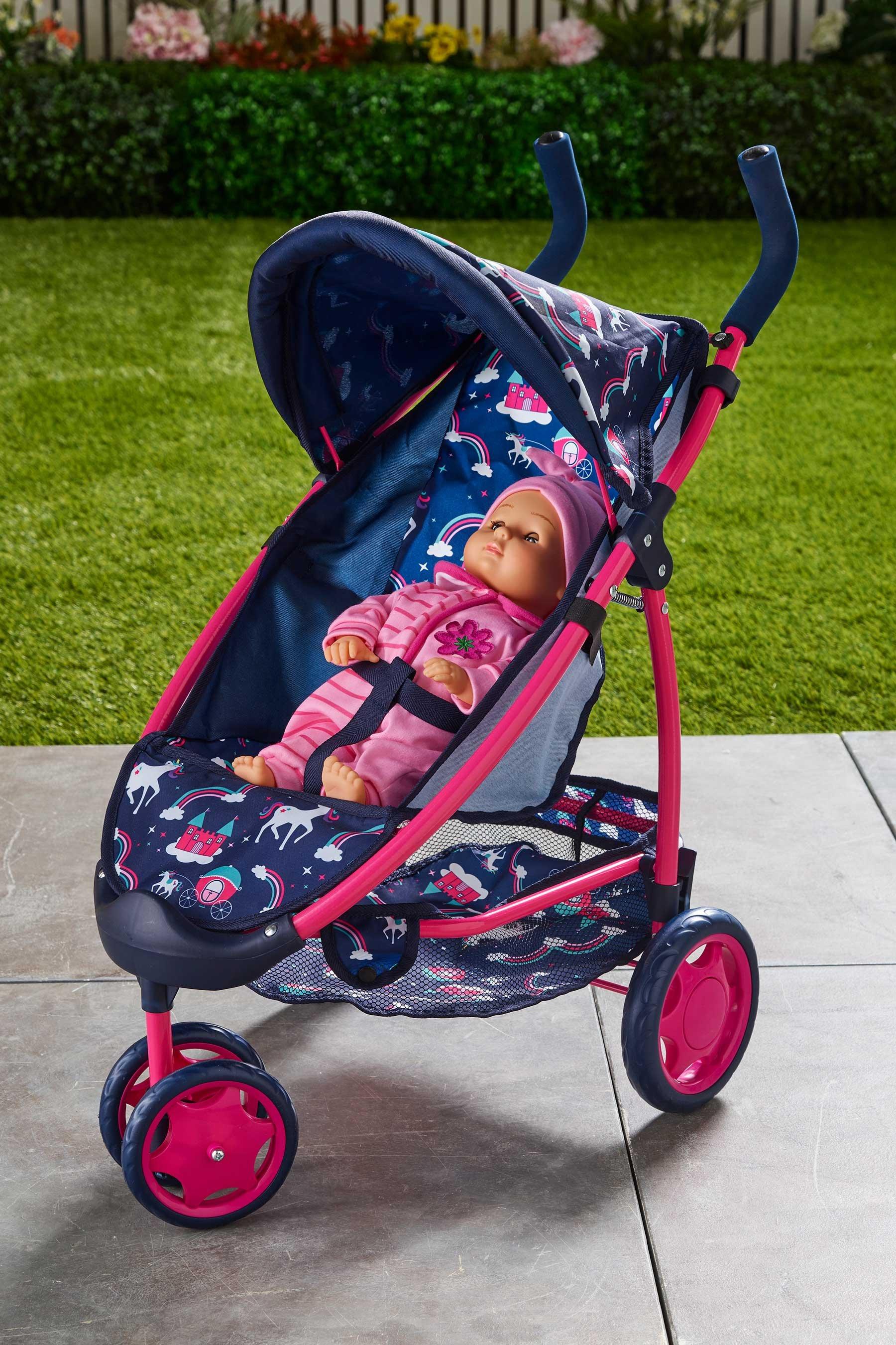 doll deluxe pram unicorn design
