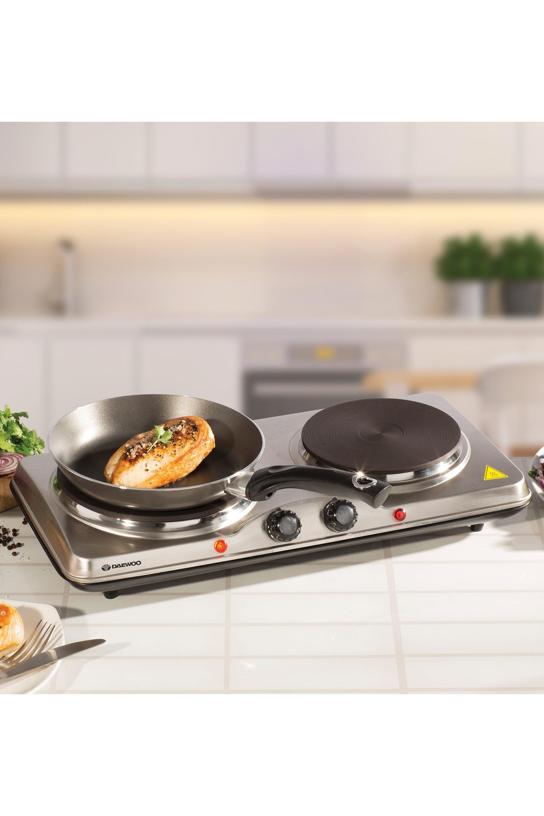 Daewoo Double Stainless Steel Hot Plate | Studio