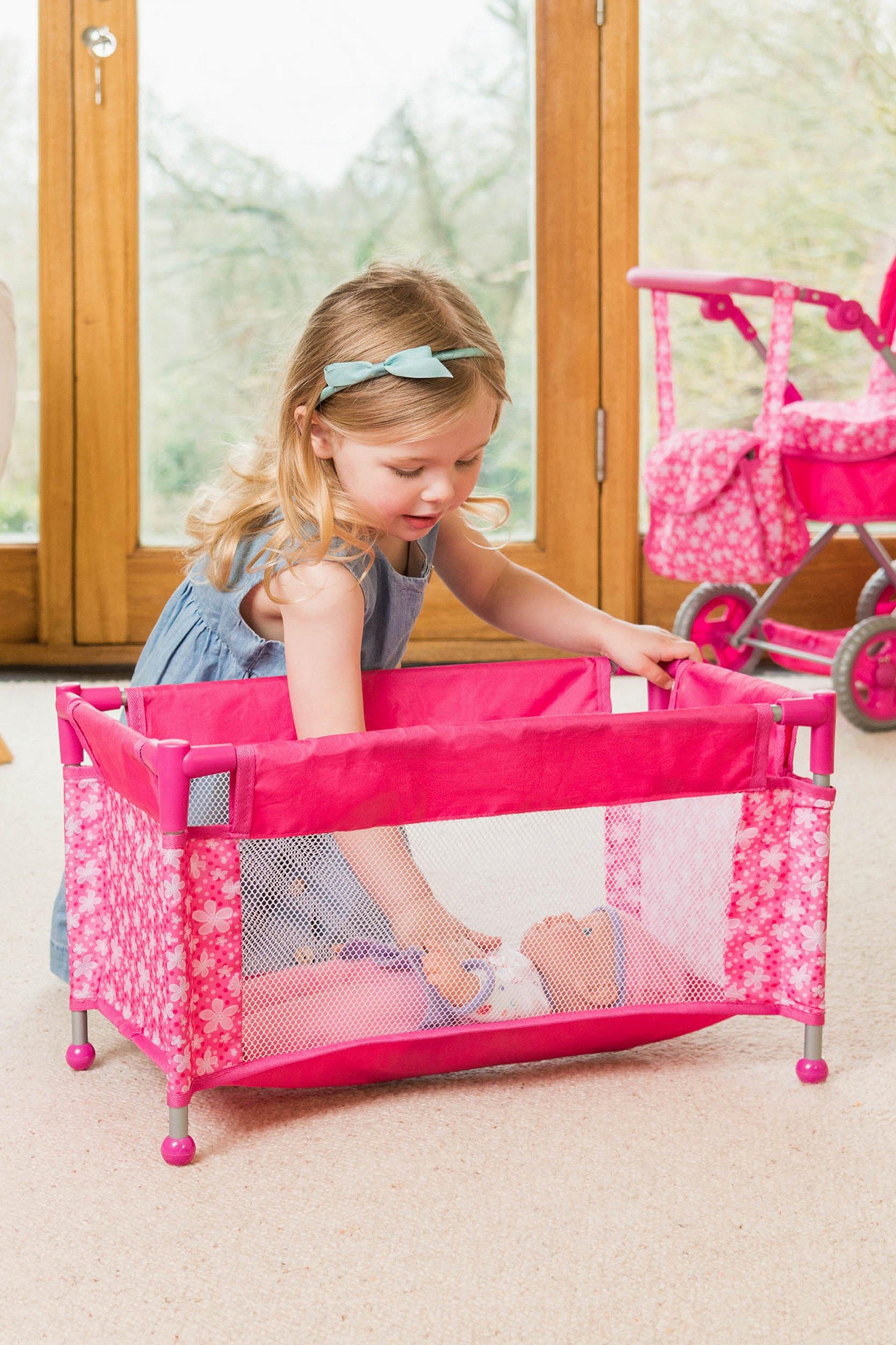 Polly Dolly Dolls Toy Travel Cot