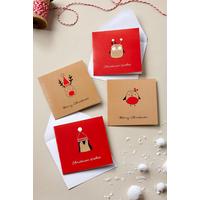 Image of Pack of 20 Festive Friends Mini Christmas Cards