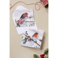 Image of Pack of 10 Classic Robins Christmas Cards