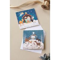 Image of Pack of 10 Cute Nativity Christmas Cards