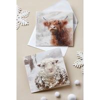 Image of Pack of 10 Winter Animal Christmas Cards