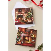 Image of Pack of 10 Fireside Christmas Cards