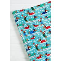 Image of 24m Dachshund Through The Snow Christmas Wrapping Paper