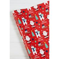 Image of 24m Santa and Polar Bear Christmas Wrapping Paper