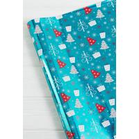 Image of 18m Foil Trees and Parcels Christmas Wrap Dispenser