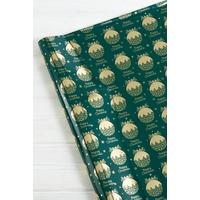 Image of 6m Christmas Pudding Foil Wrapping Paper