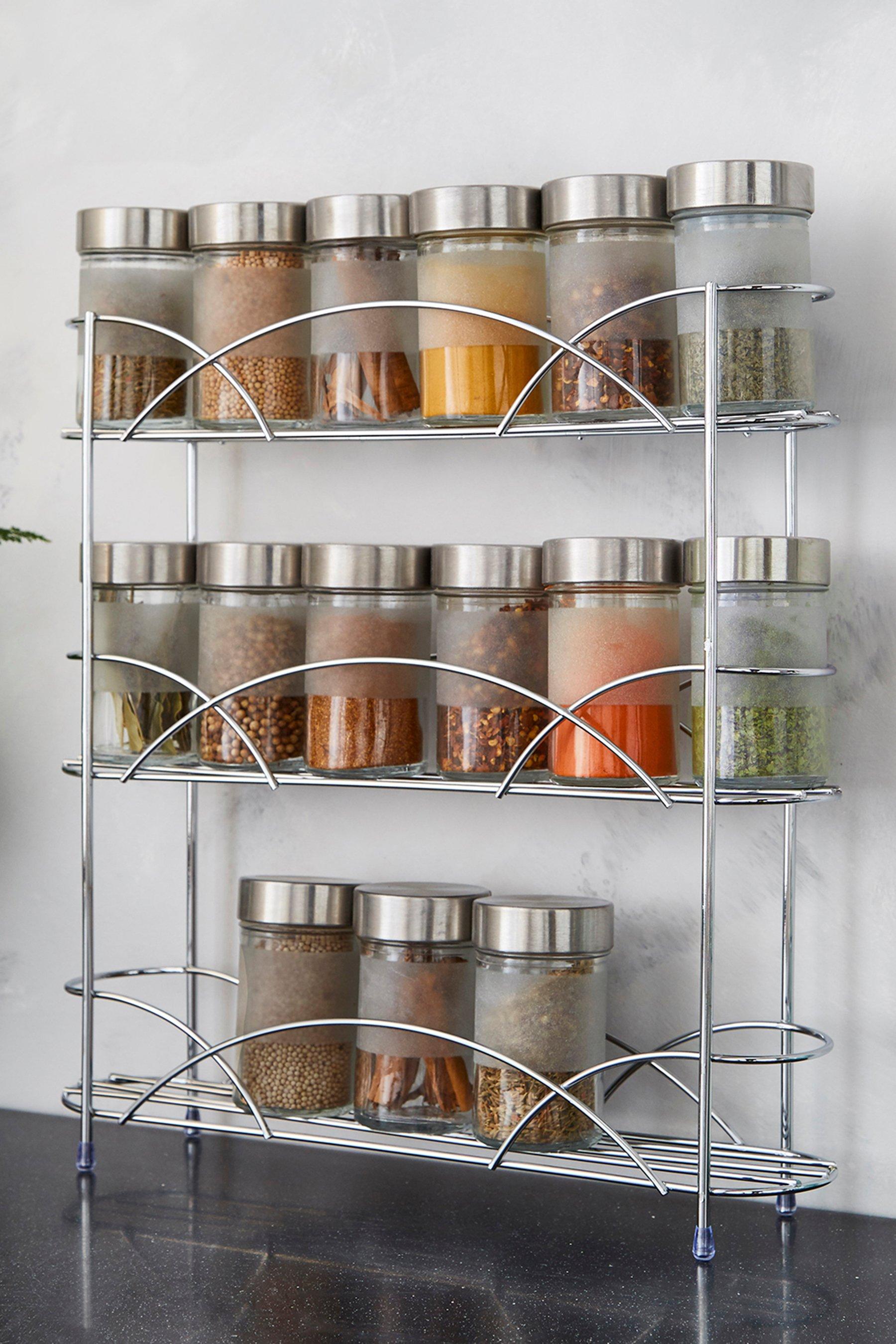 Studio Free Standing Spice Rack | Silver