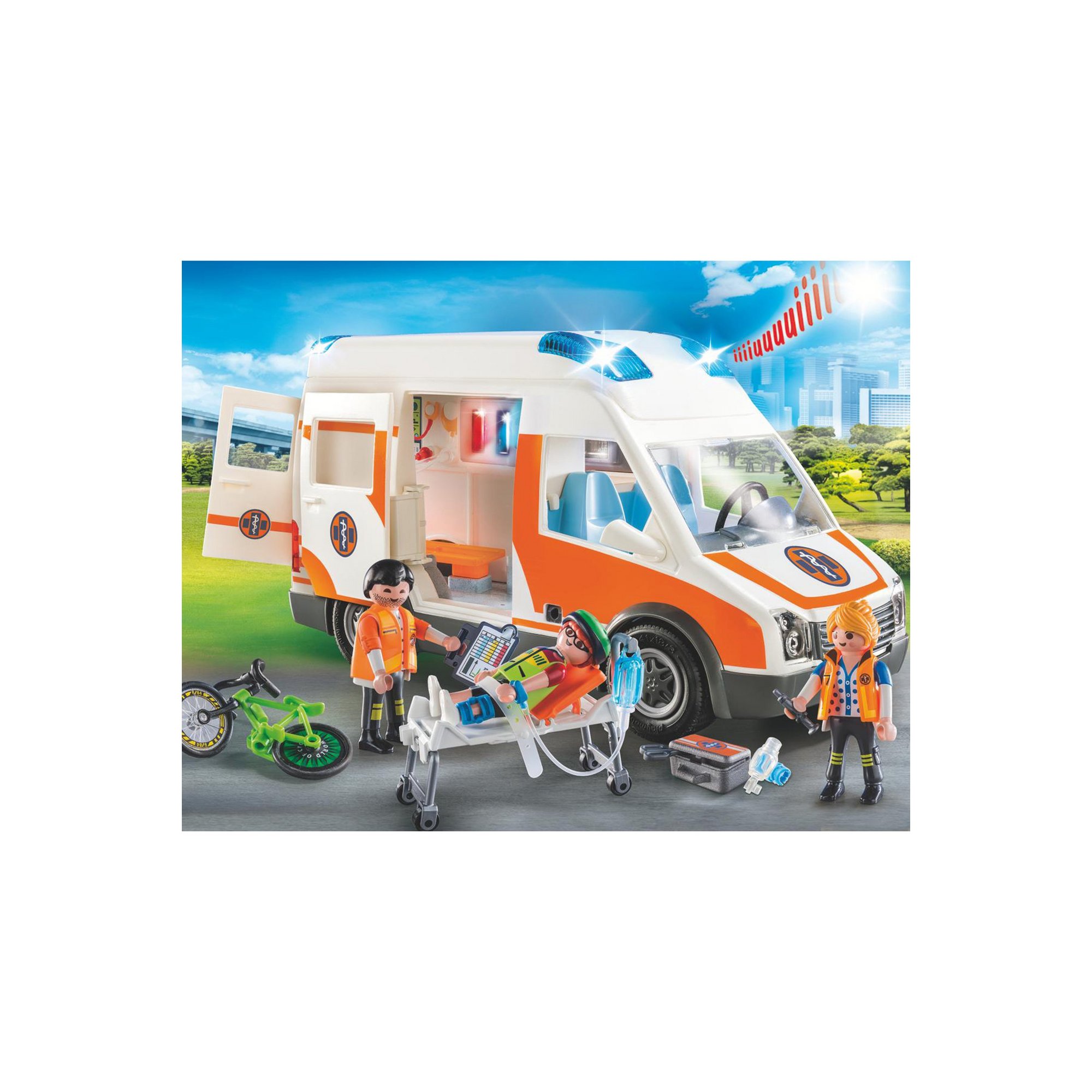 PLAYMOBIL Playmobil City Life Ambulance with Lights and Sound