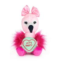 Image of Love Hearts - Flamingo Lets Party Soft Toy