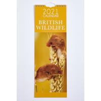 Image of Slim British Wildlife Calendar 2021