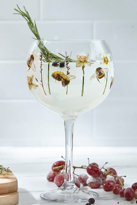 Ginology Bumble Bee Copa Gin Glass 