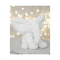 Image of Bambino White Plush Elephant Medium