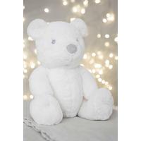 Image of Bambino White Plush Bear Large