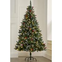 Image of Pre-lit Pinecone and Berry Christmas Tree