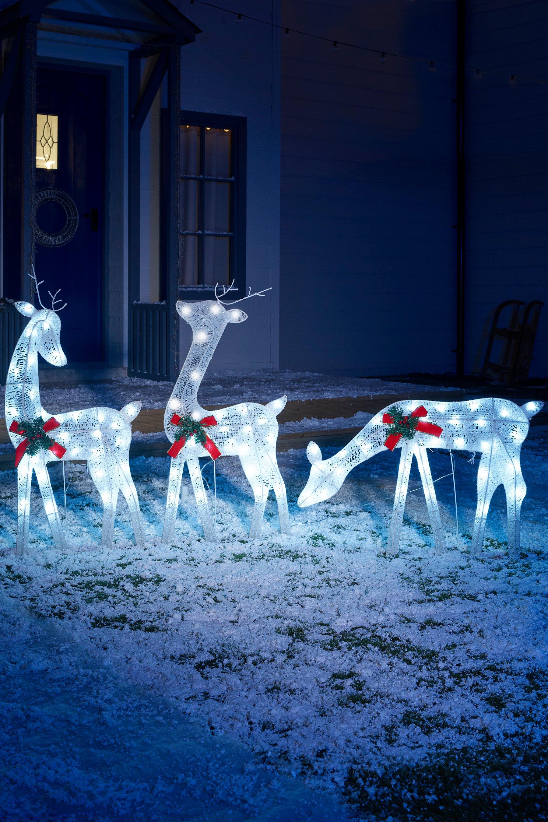 Set Of 3 LED Reindeer - £49.99. Perfect for your front or rear gardens