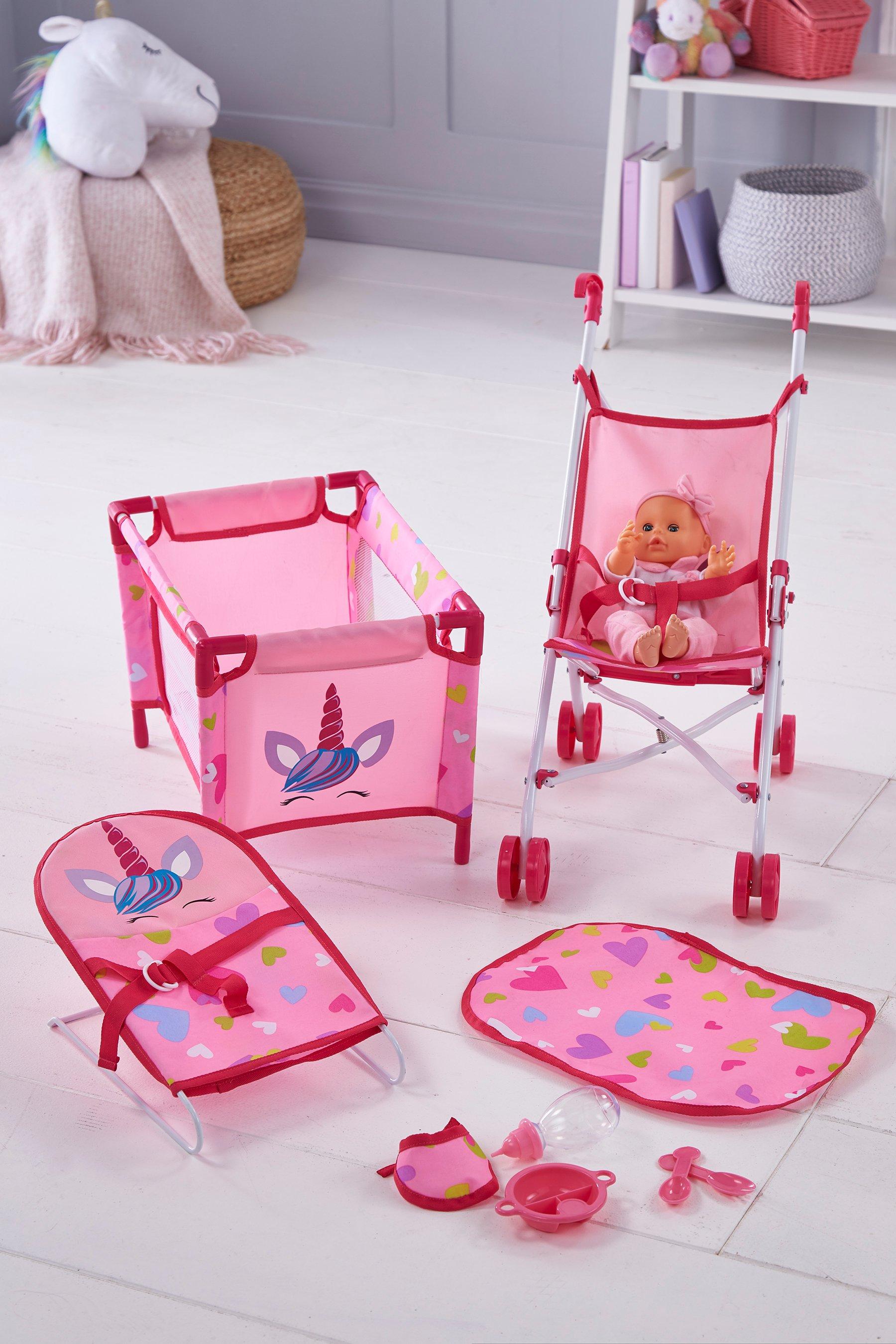 dolls travel cot set