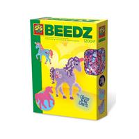 Image of SES Creative Childrens Beedz Unicorn Glow-in-the-Dark Iron-on Beads Mosaic Set