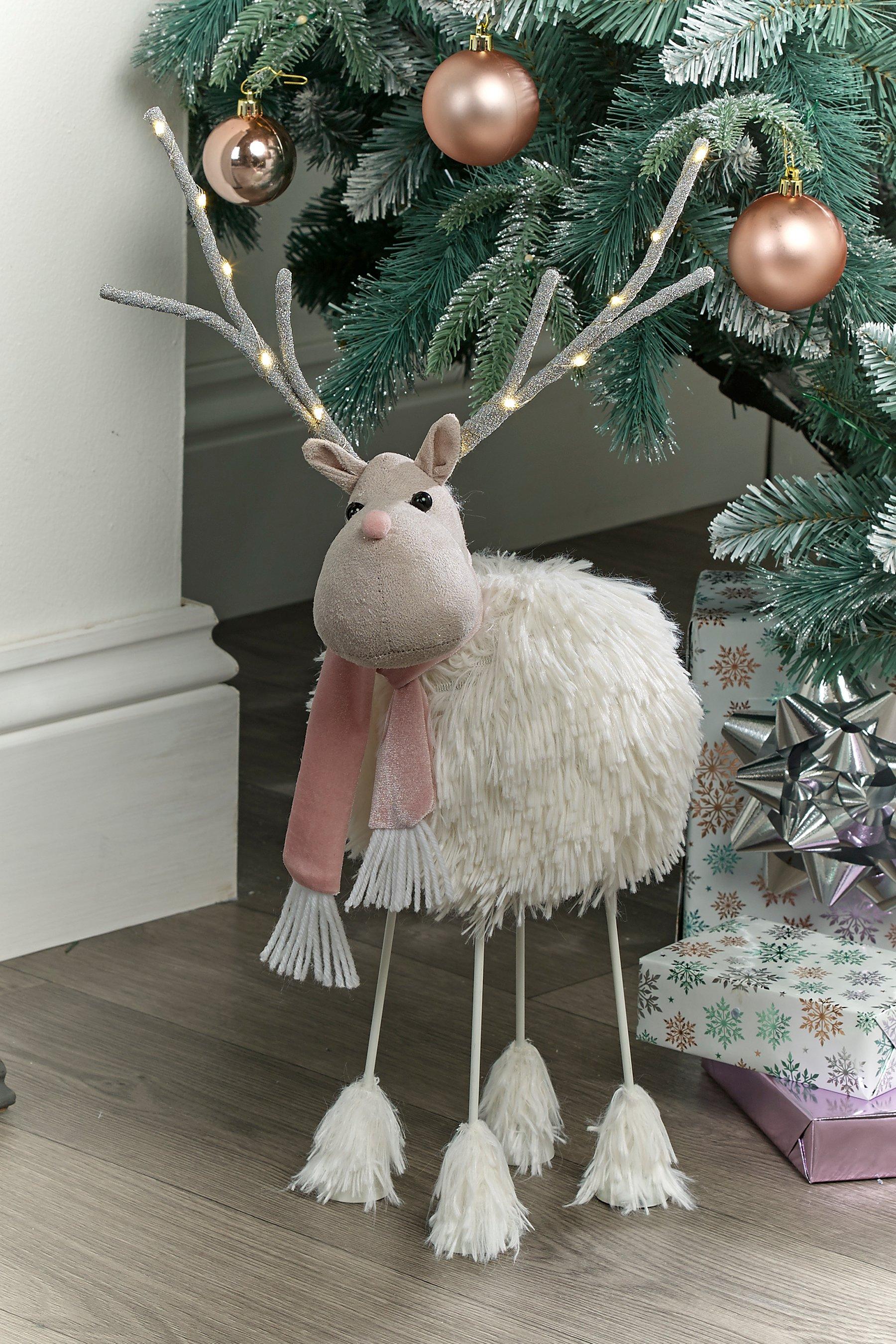Premier LED Wobbly Reindeer Decoration