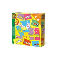 Image of SES Creative Childrens I Learn To Use Scissors Animal Puzzle Set