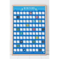 Image of Bucket List - 100 Fishing Poster