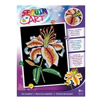 Image of Tiger Lily Sequin Art