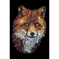 Image of Red Fox Sequin Art