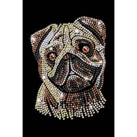 Image of Pug Sequin Art