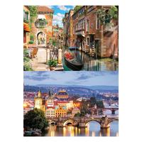 Image of Venice Canals and Prague Bridges Worlds Smallest 1000-Piece Jigsaw Puzzle