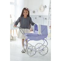 Image of Lilac Baby Royale Pram with Faux Fur Trim