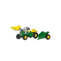 Image of Rolly Kid John Deere Tractor, Frontloader and Trailer