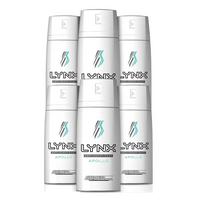LYNX Dry Pack of 6 Apollo Deodorant Body Sprays