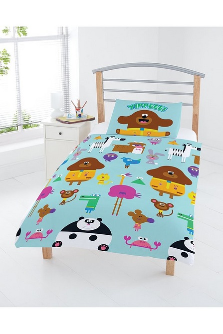 HEY DUGGEE Kids Toddler Bed Reversible Duvet Cover Set 