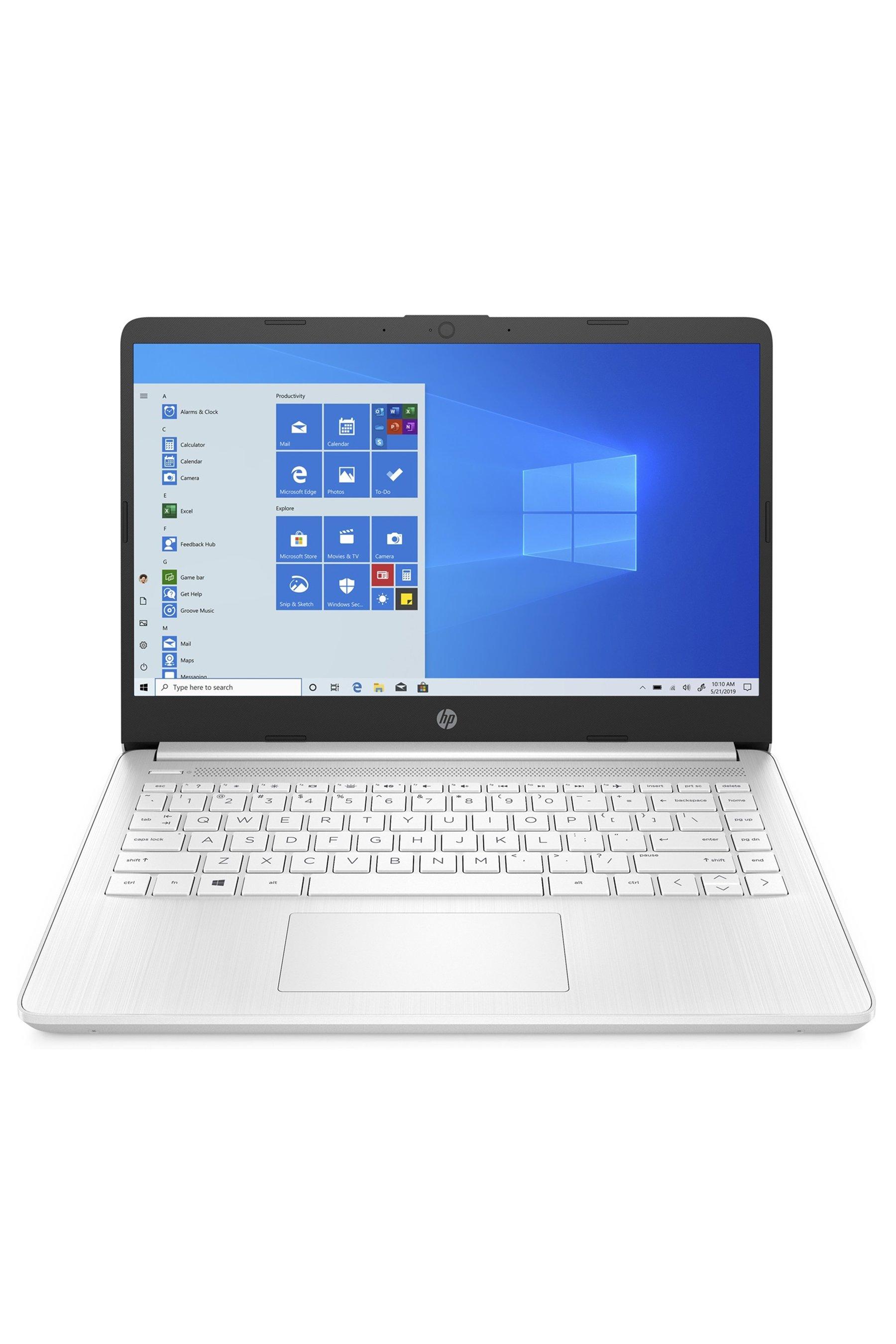 hp 14s-fq0017 amd 64gb windows 10 laptop - white