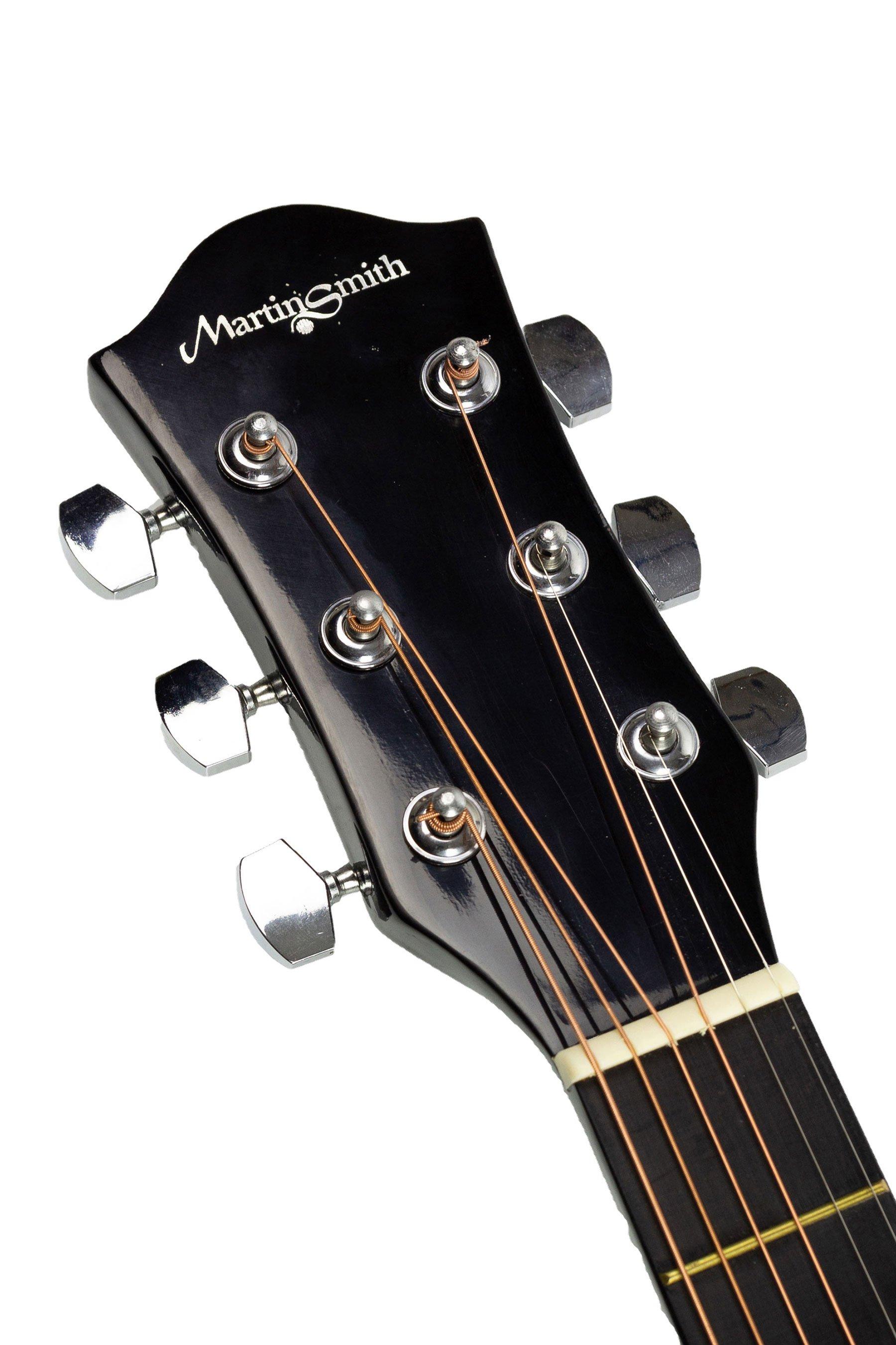Martin Smith Acoustic Guitar Kit With Stand And Bag Studio