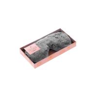 Faux Fur Eye Mask-Grey