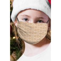 Image of Christmas Gingerbread Childrens Face Mask