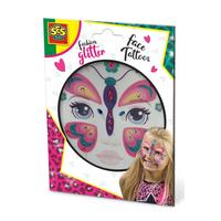 Image of SES Creative Fashion Glitter Face Tattoos Butterfly