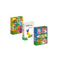 Image of Alexander Toys Tangram, Ludo/Checkers and Lets Face It Triple Games Pack