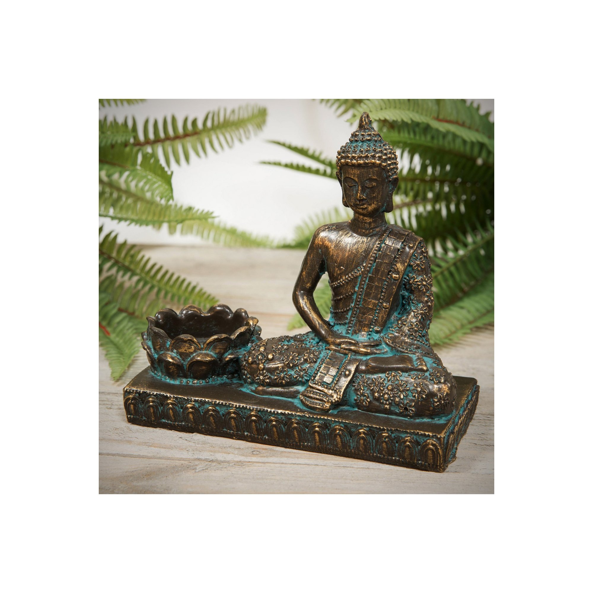 Image of Thai Buddha Figurine Tealight Holder