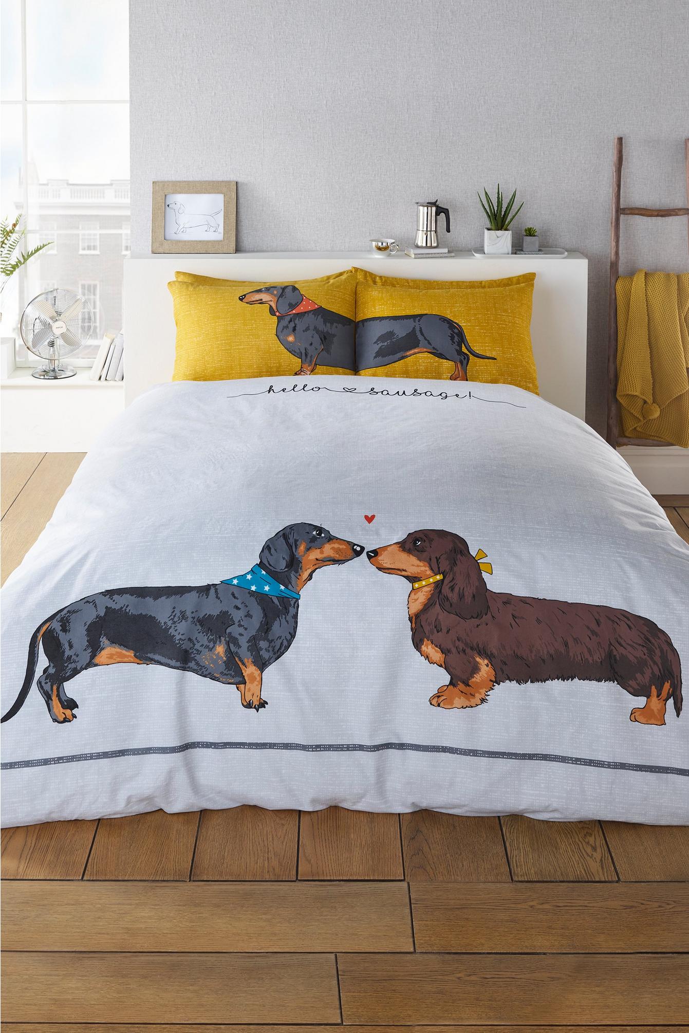 sausage dog bed set