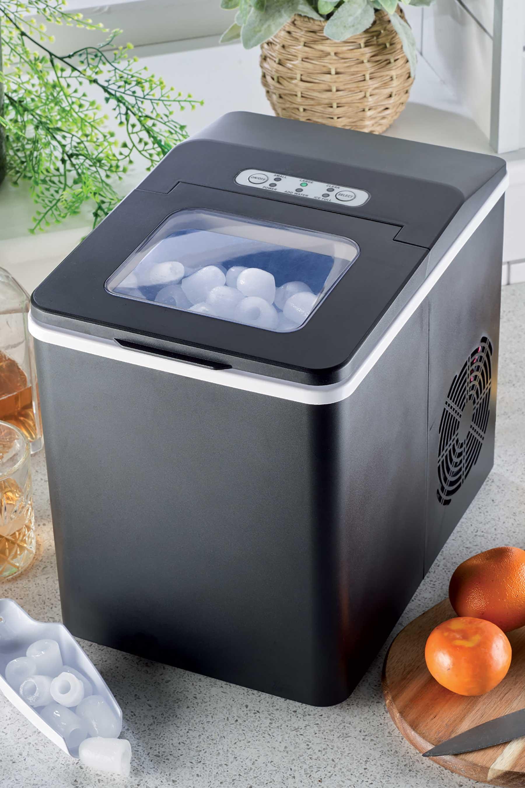 EGL Table Top Compact Black Ice Cube Maker