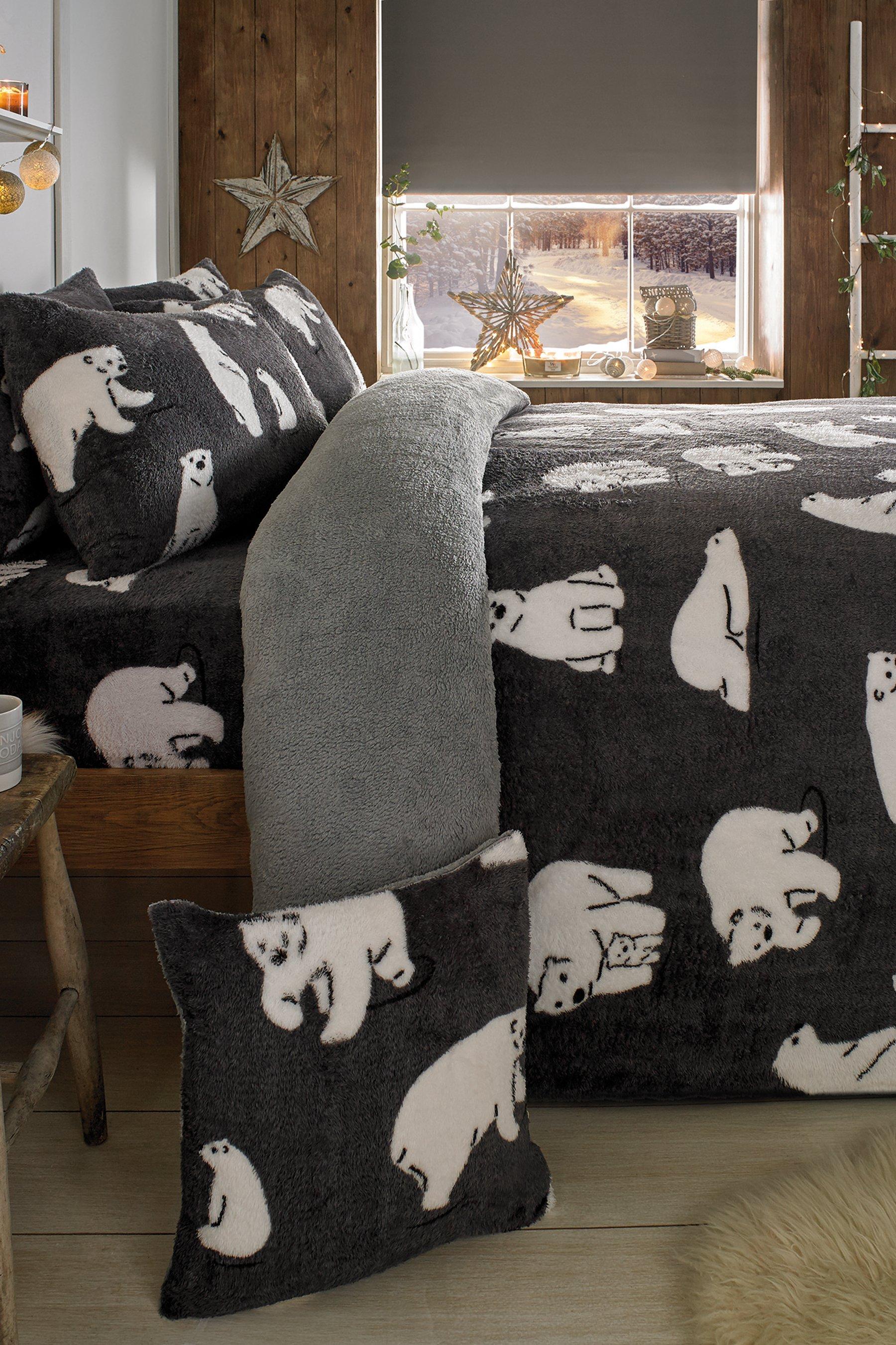 cosy teddy fleece duvet set