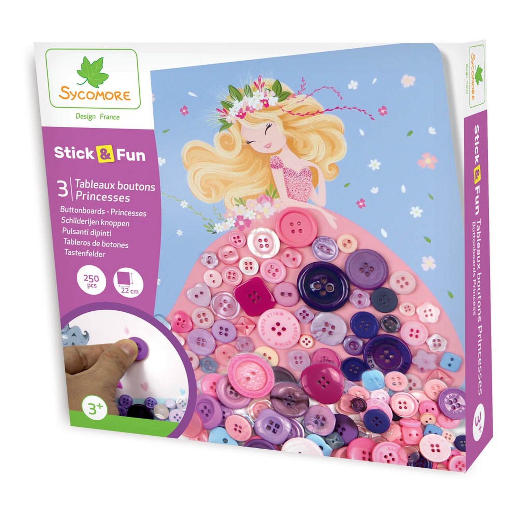 Sycomore Princesses Stick and Fun Buttonboards