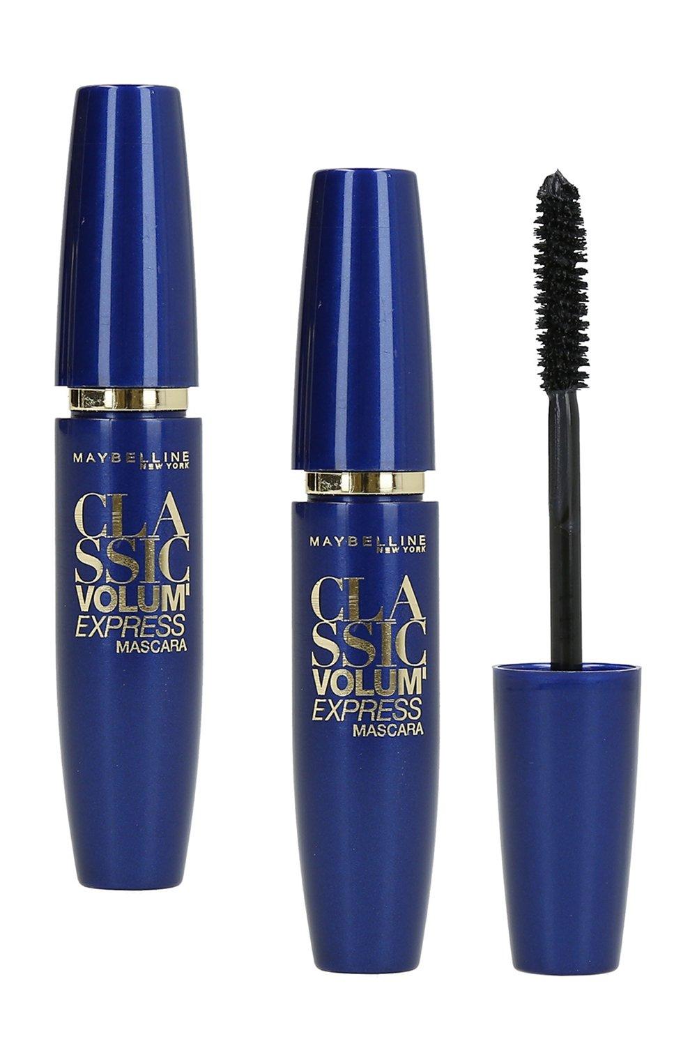 maybelline classic volume express black mascara twin pack