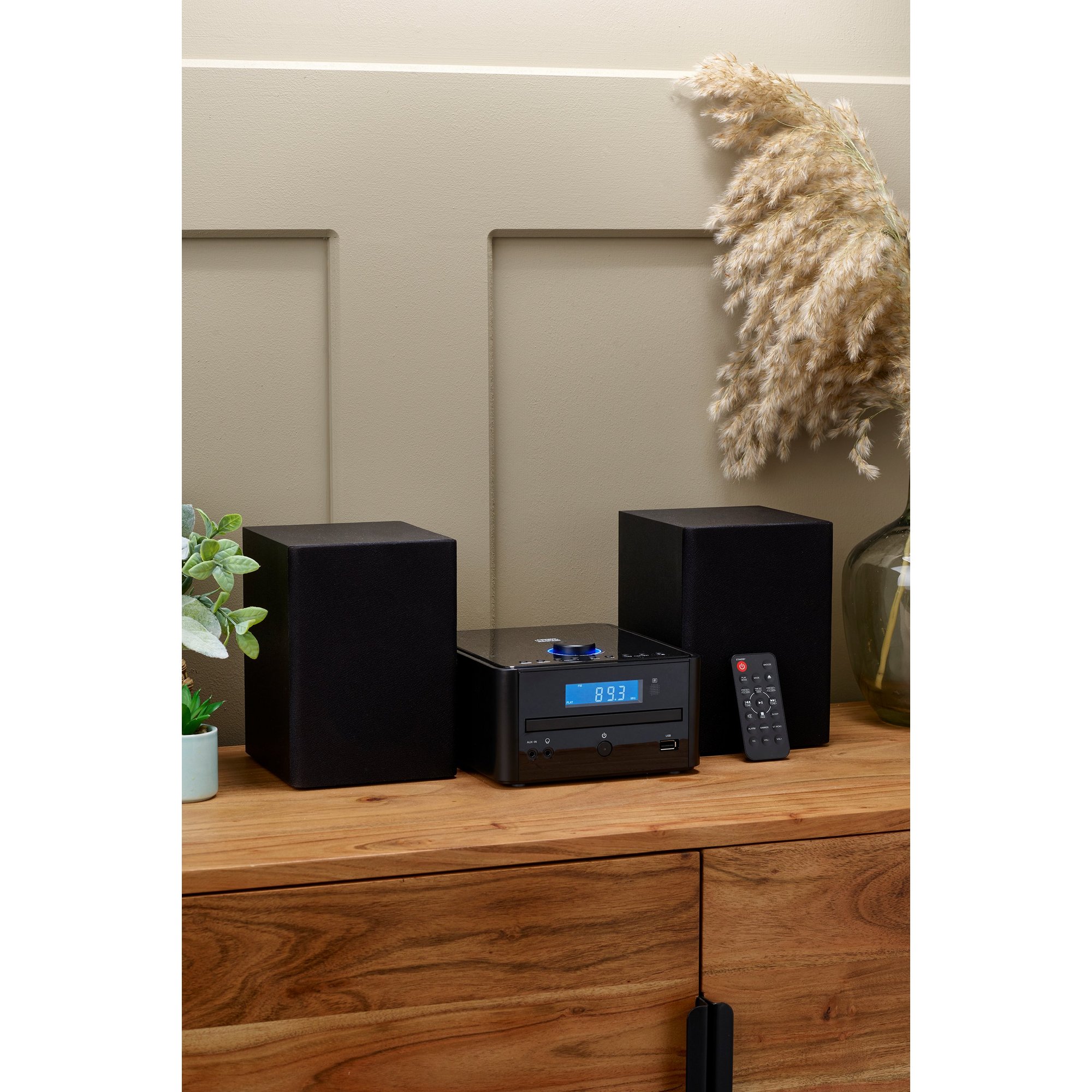 EGL CD Radio Micro Hifi System with Bluetooth and Dual Speakers
