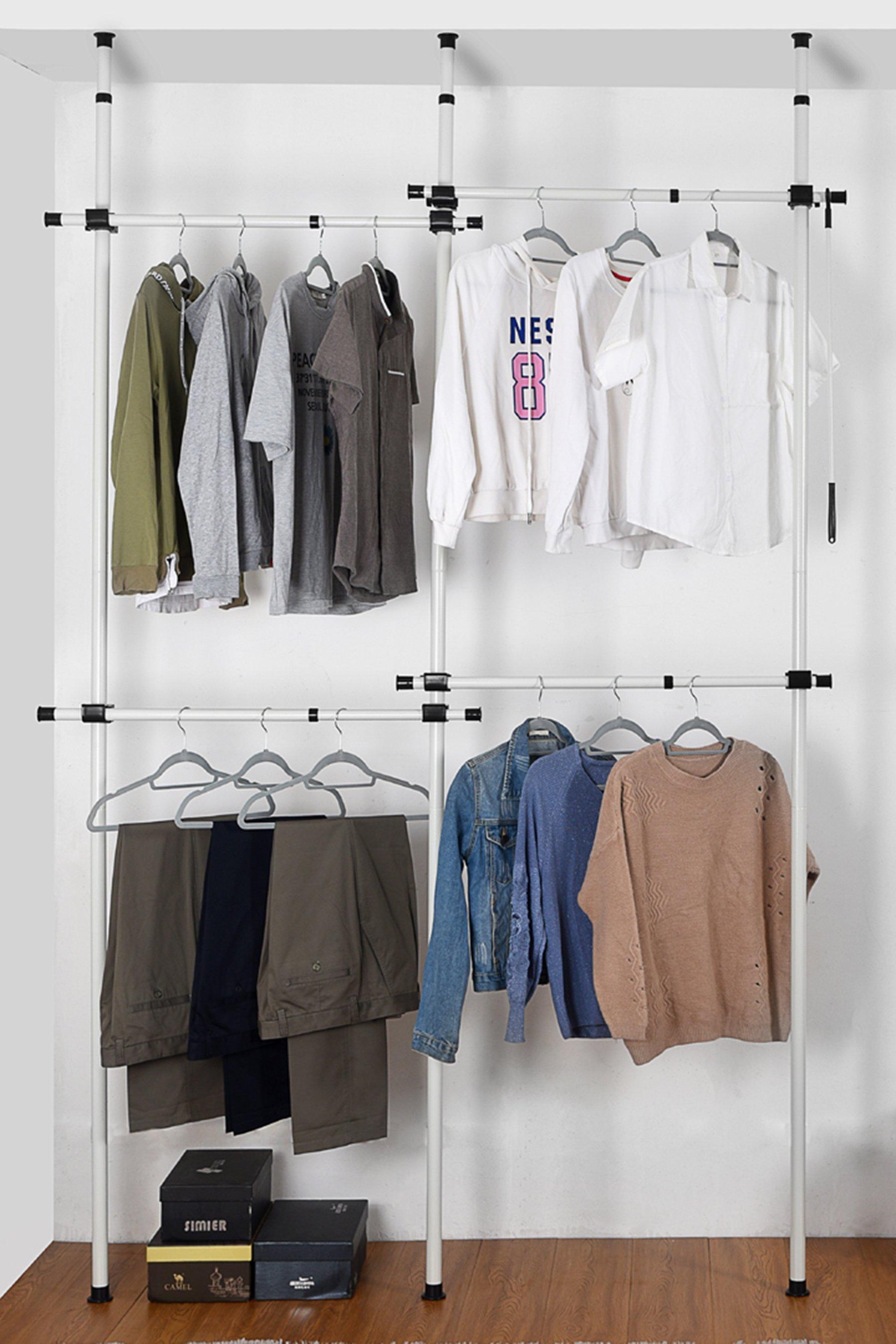 Telescopic Hanging Rail Clothes Rack Adjustable | atelier-yuwa.ciao.jp