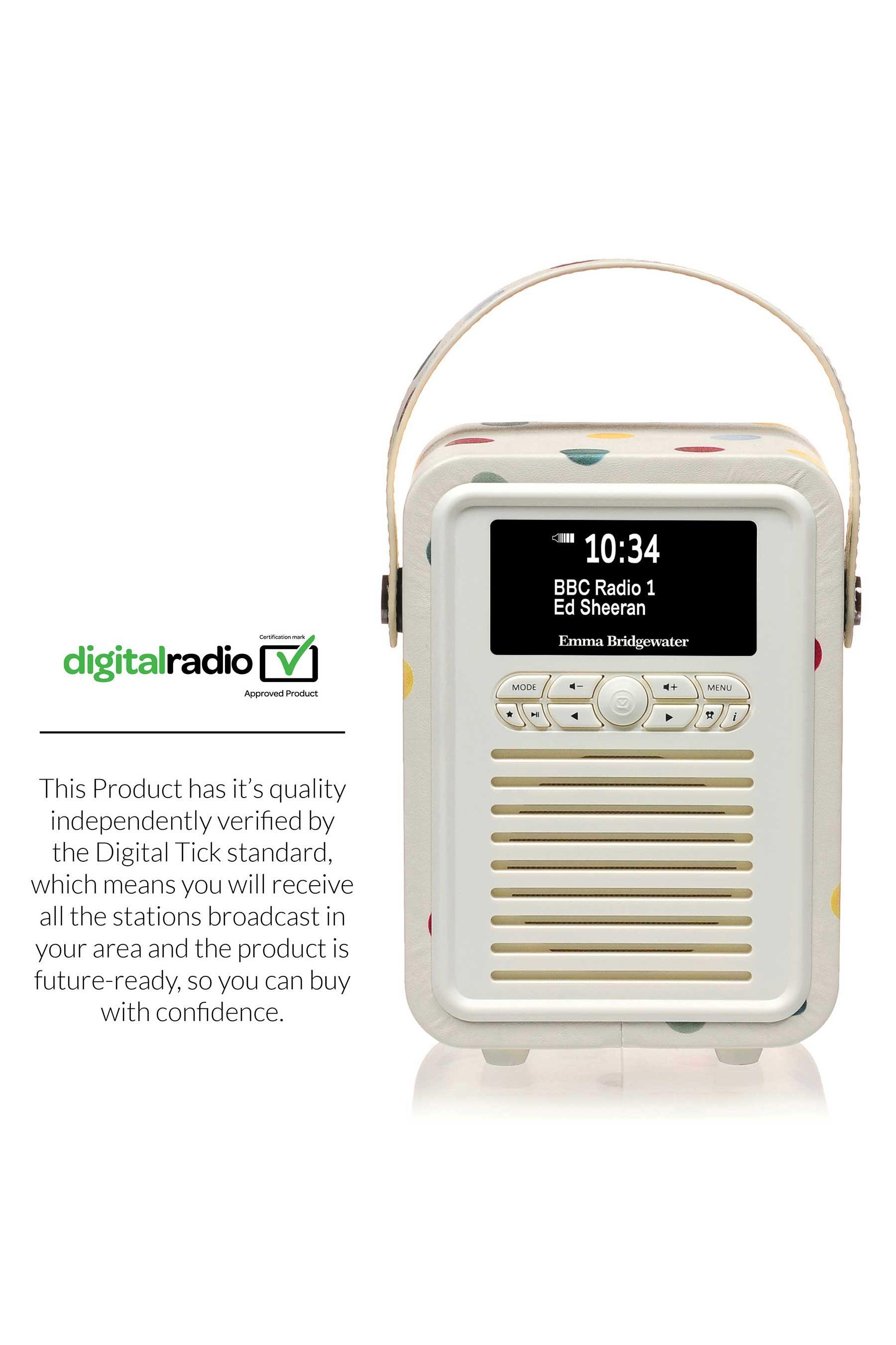 VQ Retro Mini Emma Bridgewater Bluetooth DAB Digital Radio | Studio