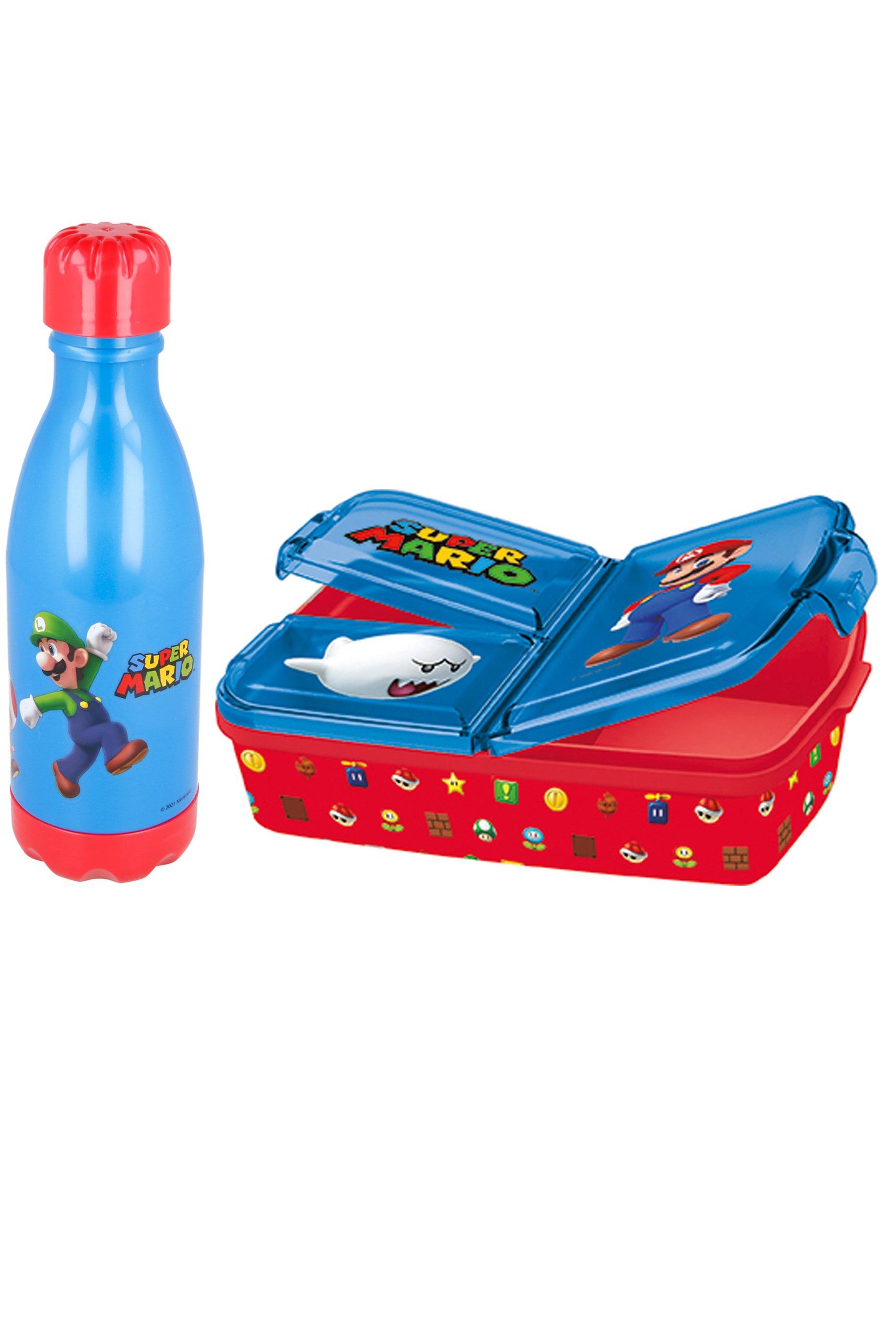 stor super mario sandwich box and daily pop bottle twin set